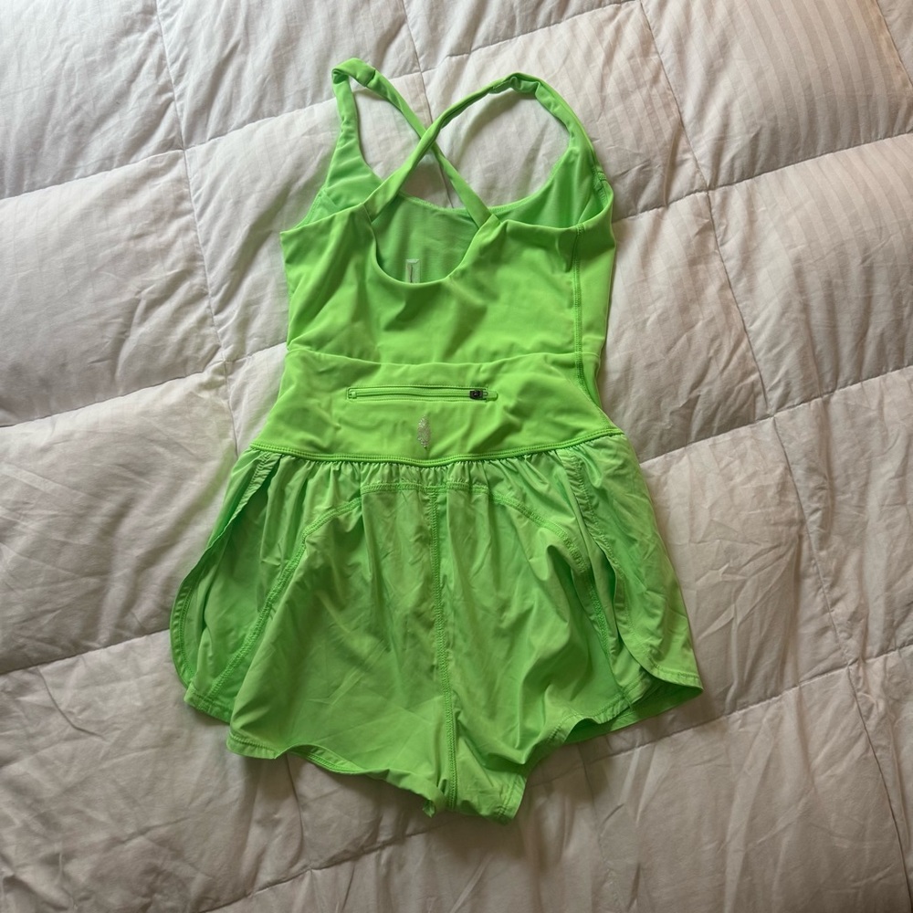 Free People Movement Righteous Runsie Lime Green - Picture 5 of 7